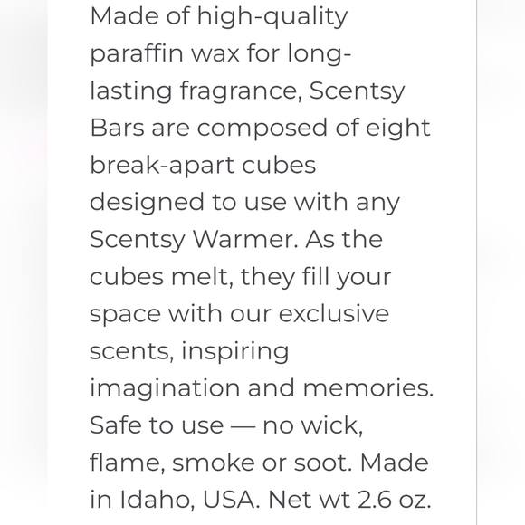 NIB scentsy wax bar Cranapple Crumble - Picture 5 of 5